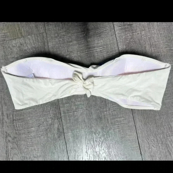 CARMEN MARC VALVO SWIMWEAR Ruched Tube Top Swim Top Size L - Picture 4 of 4